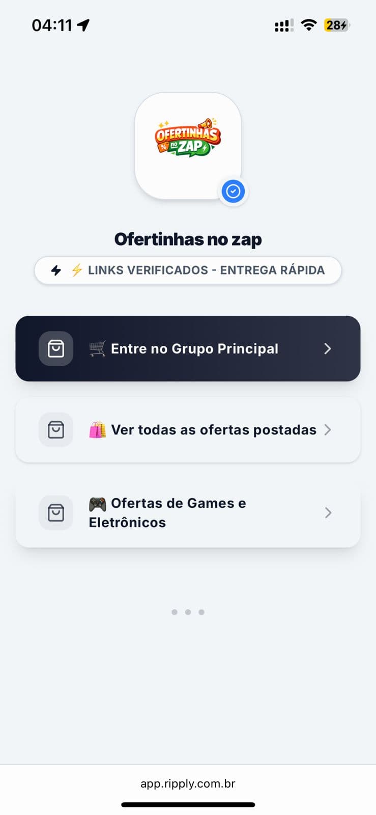 Página de Bio Ripply